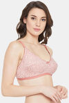 Clovia Double Layered Non Wired Full Coverage T-Shirt Bra - Pink — thumbnail 2