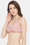 Clovia Double Layered Non Wired Full Coverage T-Shirt Bra - Pink — thumbnail 3