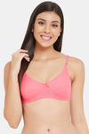 Clovia Double Layered Non Wired Full Coverage T-Shirt Bra - Pink — thumbnail 1