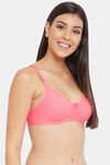 Clovia Double Layered Non Wired Full Coverage T-Shirt Bra - Pink — thumbnail 2