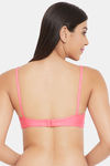 Clovia Double Layered Non Wired Full Coverage T-Shirt Bra - Pink — thumbnail 4