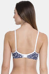 Clovia Single Layered Non Wired Full Coverage T-Shirt Bra - Navy Blue — thumbnail 4