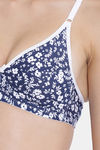 Clovia Single Layered Non Wired Full Coverage T-Shirt Bra - Navy Blue — thumbnail 5