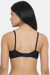 Clovia Double Layered Non Wired Full Coverage T-Shirt Bra - Blue — thumbnail 4
