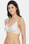Clovia Double Layered Non Wired Full Coverage T-Shirt Bra - Yellow — thumbnail 3