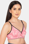 Clovia Double Layered Non Wired Full Coverage T-Shirt Bra - Pink — thumbnail 2