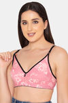 Clovia Double Layered Non Wired Full Coverage T-Shirt Bra - Pink — thumbnail 3