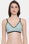Clovia Double Layered Non Wired Full Coverage T-Shirt Bra - Green — thumbnail 1