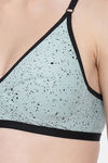 Clovia Double Layered Non Wired Full Coverage T-Shirt Bra - Green — thumbnail 5
