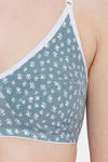 Clovia Double Layered Non Wired Full Coverage T-Shirt Bra - Blue — thumbnail 5
