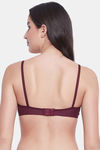 Clovia Single Layered Non Wired Full Coverage T-Shirt Bra - Purple — thumbnail 4