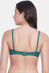 Clovia Single Layered Non Wired Full Coverage T-Shirt Bra - Green — thumbnail 4