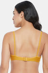 Clovia Single Layered Non Wired Full Coverage T-Shirt Bra - Yellow — thumbnail 4