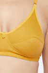 Clovia Single Layered Non Wired Full Coverage T-Shirt Bra - Yellow — thumbnail 5