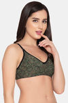 Clovia Double Layered Non Wired Full Coverage T-Shirt Bra - Green — thumbnail 2