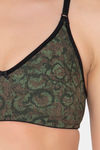 Clovia Double Layered Non Wired Full Coverage T-Shirt Bra - Green — thumbnail 5