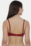 Clovia Double Layered Non Wired Full Coverage T-Shirt Bra - Maroon — thumbnail 4