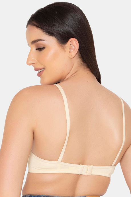 Clovia Double Layered Non Wired Full Coverage T-Shirt Bra - Nude — image 4