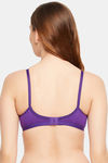 Clovia Single Layered Non Wired Full Coverage T-Shirt Bra - Purple — thumbnail 4