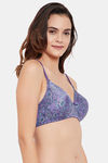 Clovia Padded Non Wired Full Coverage T-Shirt Bra - Purple — thumbnail 2
