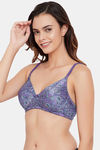 Clovia Padded Non Wired Full Coverage T-Shirt Bra - Purple — thumbnail 3