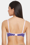 Clovia Padded Non Wired Full Coverage T-Shirt Bra - Blue — thumbnail 4