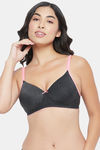 Clovia Padded Non Wired Full Coverage T-Shirt Bra - Grey — thumbnail 1