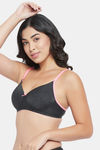 Clovia Padded Non Wired Full Coverage T-Shirt Bra - Grey — thumbnail 3