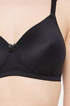 Clovia Padded Non Wired Full Coverage T-Shirt Bra - Black — thumbnail 5