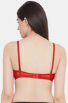 Clovia Padded Non Wired Full Coverage T-Shirt Bra - Red — thumbnail 4