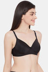 Clovia Padded Non Wired Full Coverage T-Shirt Bra - Black — thumbnail 2