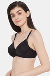Clovia Padded Non Wired Full Coverage T-Shirt Bra - Black — thumbnail 3