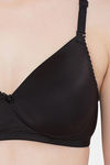 Clovia Padded Non Wired Full Coverage T-Shirt Bra - Black — thumbnail 5