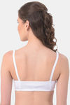 Clovia Single Layered Non Wired Medium Coverage T-Shirt Bra - White — thumbnail 4