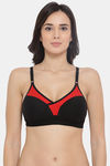 Clovia Single Layered Non Wired Full Coverage T-Shirt Bra - Black — thumbnail 1