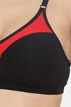 Clovia Single Layered Non Wired Full Coverage T-Shirt Bra - Black — thumbnail 5