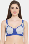 Clovia Single Layered Non Wired Full Coverage T-Shirt Bra - Blue — thumbnail 1