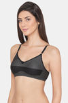 Clovia Single Layered Non Wired Full Coverage T-Shirt Bra - Grey — thumbnail 3