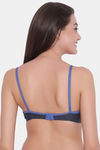 Clovia Single Layered Non Wired Full Coverage T-Shirt Bra - Navy Blue — thumbnail 4
