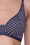 Clovia Single Layered Non Wired Medium Coverage T-Shirt Bra - Blue — thumbnail 5