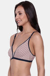 Clovia Single Layered Non Wired Medium Coverage T-Shirt Bra - Pink — thumbnail 3