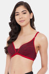 Clovia Single Layered Non Wired Medium Coverage T-Shirt Bra - Red — thumbnail 3