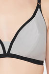 Clovia Double Layered Non Wired Medium Coverage T-Shirt Bra - Grey — thumbnail 5