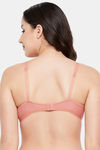 Clovia Single Layered Non Wired Medium Coverage T-Shirt Bra - Peach — thumbnail 4