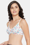 Clovia Double Layered Non Wired Full Coverage T-Shirt Bra - White — thumbnail 3