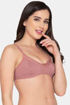 Clovia Double Layered Non Wired Full Coverage T-Shirt Bra - Pink — thumbnail 2