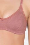 Clovia Double Layered Non Wired Full Coverage T-Shirt Bra - Pink — thumbnail 5