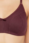 Clovia Double Layered Non Wired Full Coverage T-Shirt Bra - Red — thumbnail 5