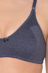 Clovia Double Layered Non Wired Full Coverage T-Shirt Bra - Blue — thumbnail 5