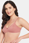 Clovia Double Layered Non Wired Full Coverage T-Shirt Bra - Pink — thumbnail 3